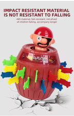 Prank Pirate Bucket with Sword, Shark Attack Bucket, Finger-Biting Table Toy.