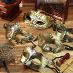 24-150Pcs Couple Masquerade Masks Bulk Venetian Carnival Mask Mardi Gras Antique Vintage Mask for Woman Men Prom Party Costume
