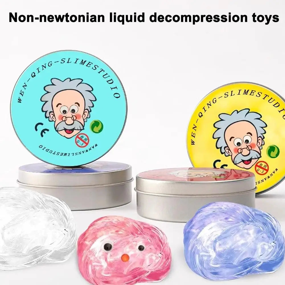 Non-newtonian Liquid Decompression Toy Transparent Liquid Glass DIY Handmade Fun Stress Relieving Non Stick Children Gifts