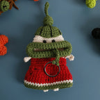 Cute Fruit Series Sausage Mouth Doll Crochet Keychains Custom Knitting Bag For Car Keys Holder Funny Doll Bag For Keys Storage