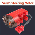 Electric Motor Set the Car Remote Control Battery Box Switch with Led Light Power Function MOC Building Blocks Cars Motor Toys