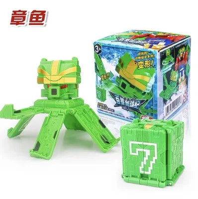 Power Assembling Educational Toys Math Cube Transformation Robot Digits Puzzle Ranger Animals boy toy for Kids