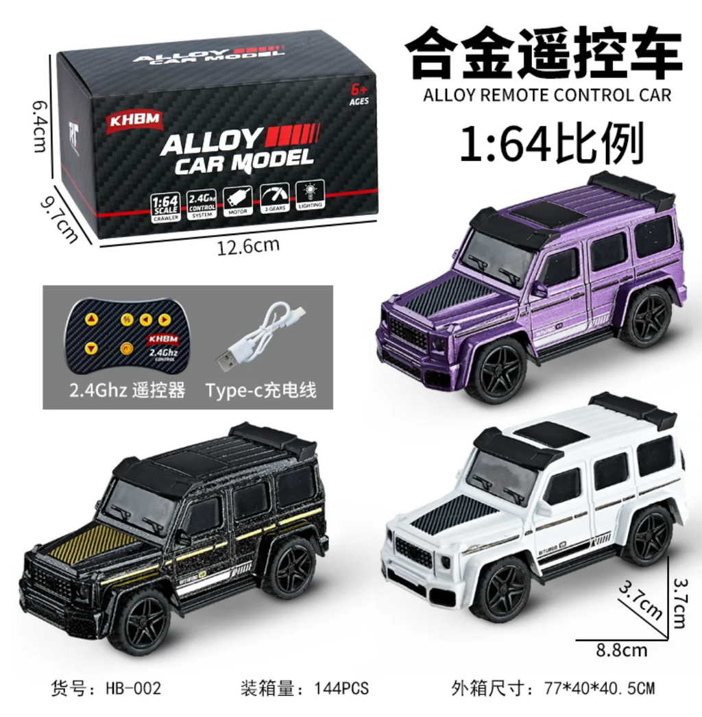 New RC Car MINI Alloy 1/64 Remote Control Car Convenient to Carry 60 Minutes of Work Time Children's Gifts Electronic Toys
