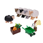 MOC Animal Scene Building Blocks Zoo Ducks Cat Dog Penguin Eagle Dove Wolf Bear Deer Shark Snake Mice Sheep DIY Toys Bricks K055