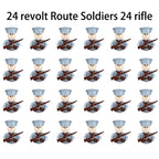 40/set World War II military building blocks National army soldier Character weapon assembly building block Children's toy gifts