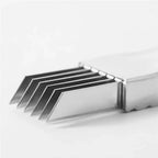 Kitchen Shred Silk The Knife, Stainless Steel Chopped Green Onion Knife, Curved Handle Design, Food Speedy Chopper Green Onion