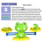 Mathematical Intelligence Math Toys Funny Frog Scale Children's Early Education Toys Addition Subtraction Balance Enlightenment