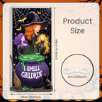 72.83x35.43 Inch Halloween Door Banner Polyester Ghost Hospital Scary Head Scene Decoration Halloween Party Supplies Photography