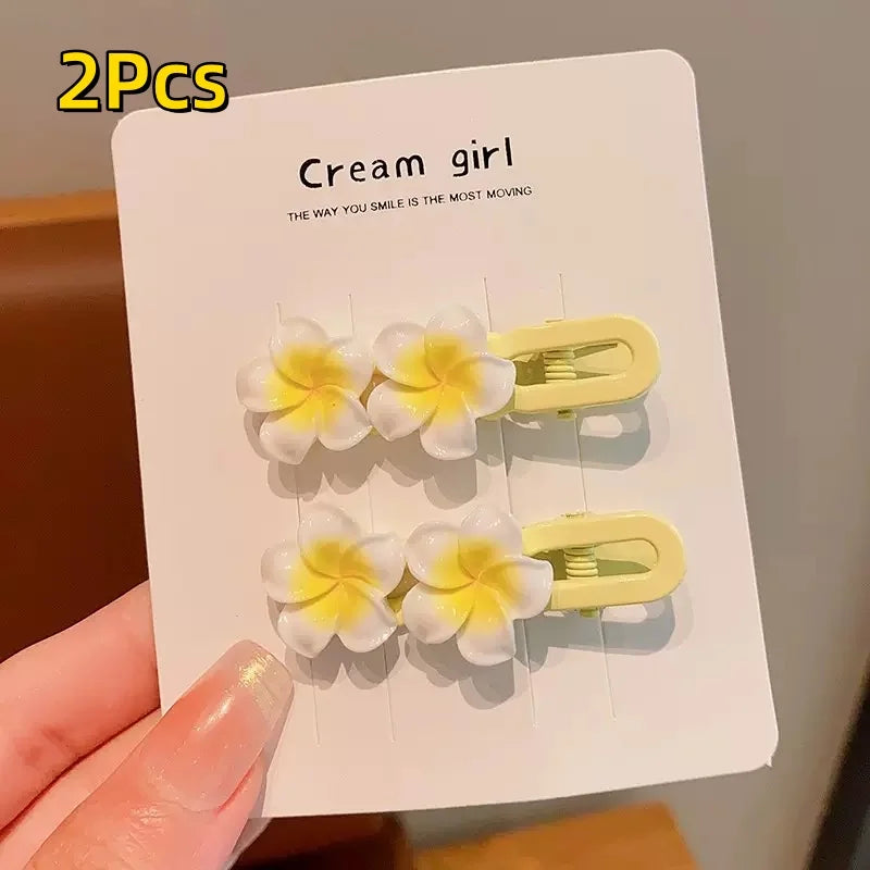 4Pc Strawberry Chocolate Bunny Hairpins Cute Cartoon Design Durable Plastic Hair Accessories Styling Fixed Decorative Hair Pinch
