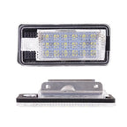 2PCS Rear LED License Plate Light For Audi A3 S3 8P A4 S4 B6 B7 A6 C6 S6 A8 S8 Q7 RS4 RS6 Plus Avant Auto Lamp Light