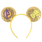 2026 Festival Party Cosplay Mouse Ears Headband 3.3" Ears Glitter Hairband For Boys Girls DIY Cartoon Hair Accessories