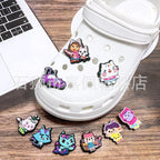 14Pcs/set Gabby's Dollhouse Decoration Anime Shoe Charms Cute Sandals Shoes Accessories PVC Badges for Kids Christmas Gift