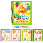 1pc Reusable Water Drawing Book Magic Water Book Mess-Free Magic Painting Pad with Refillable Water Pen Learning  Education Toy