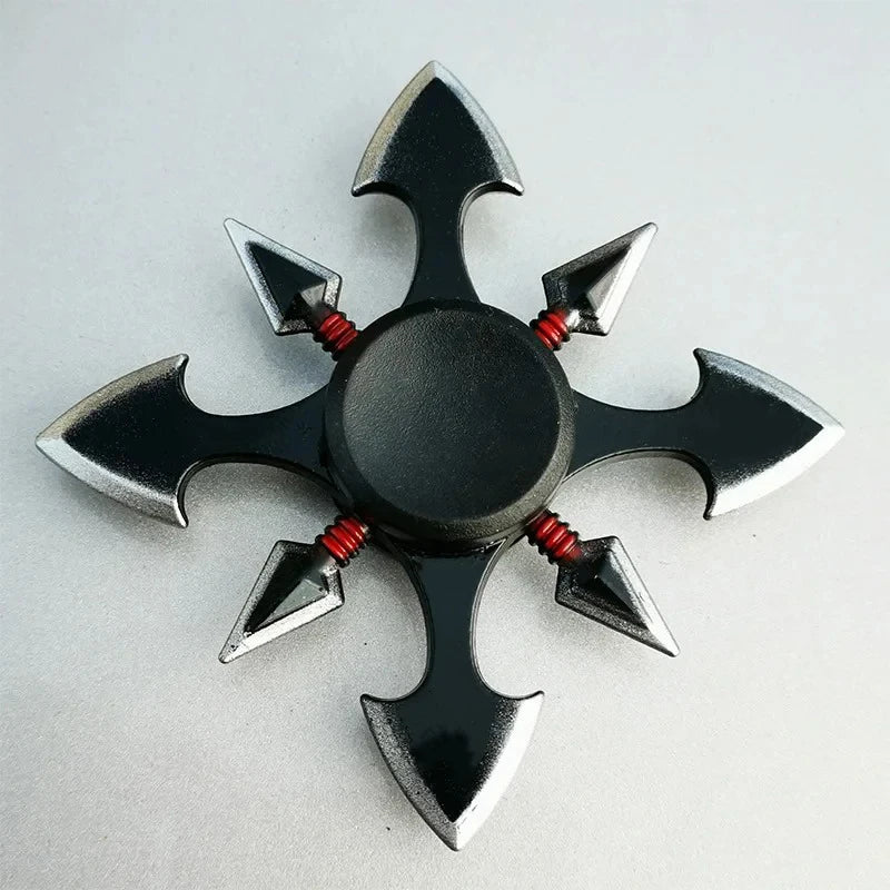 Creative Fidget Spinner Tri Spinner Zinc Alloy Ninja Shuriken Sharingan Hand Spinner Finger Stress Reliever Toys Gifts