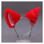 Lolita Animal Cat Fox Ear Hair Hoops Cosplay Girls Halloween Anime Headbands Headwear Hair Accessories