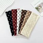 1pc Polka Dot Yoga Elastic Headband – Fashionable Dot-pattern Makeup Headband, Sports & Fitness Sweat-absorbent Hairband