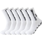 6Pairs/Lot FS Football Socks New Style Round Silicone Suction Cup Grip Anti Slip Soccer Socks Sports Men Baseball Rugby Socks
