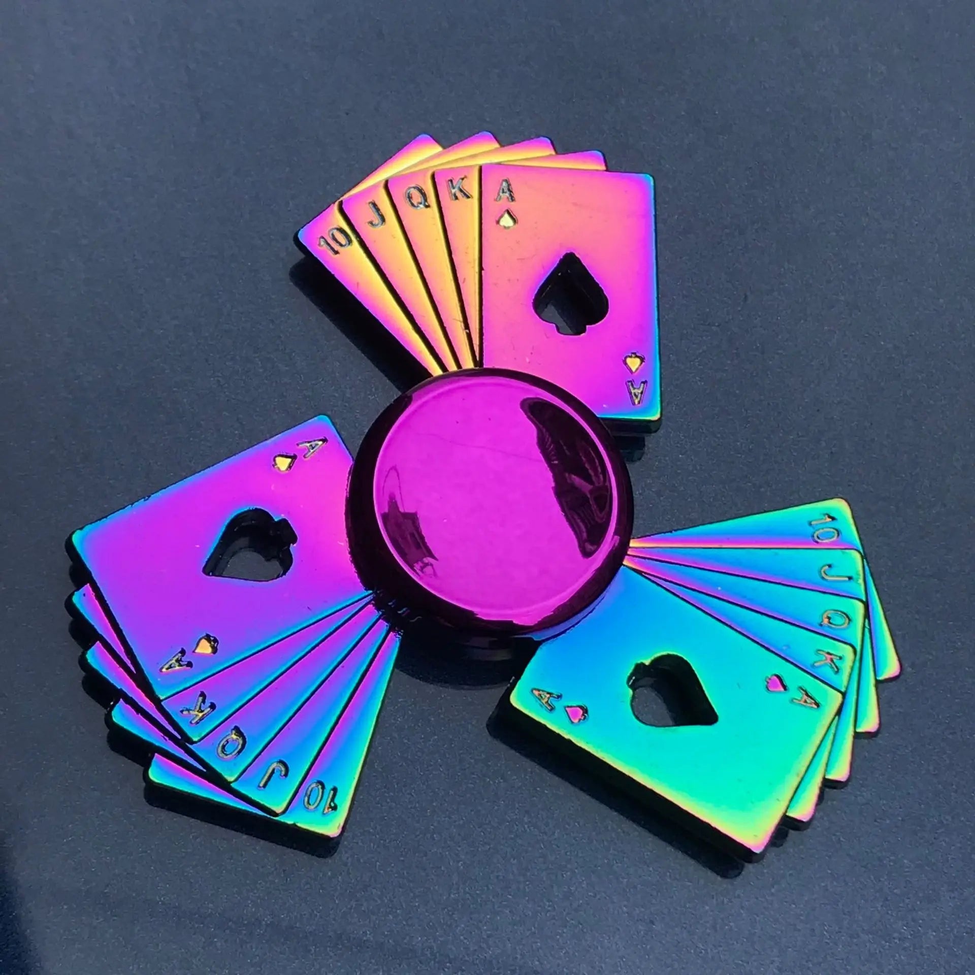 New Metal Rainbow Fidget Spinner Gradient Color R188 Mute Bearing EDC Hand Spinner Fingertip Gyro Anti-Anxiety Adult Toys Gifts