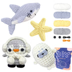 Animal sery Crochet Kit for Beginners Crochet Starter SET ,DIY Crochet Kit For Beginners,Crocheting Knitting Kit Step-by-Step