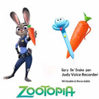 NEW Carrot Recorder Pen | for Kids | 60s Mini Recorder | 2-in-1 Gel Pen Stationery-----