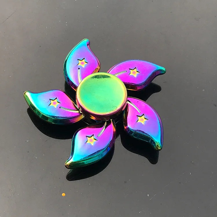 New Metal Rainbow Fidget Spinner Gradient Color R188 Mute Bearing EDC Hand Spinner Fingertip Gyro Anti-Anxiety Adult Toys Gifts