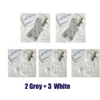 5 Pairs/Lot Women Hollow Mesh Tube Socks Ear Fungus Edge Socks Ins Trendy Spring Summer Loose Mouth Thin Style Girls Pile Socks