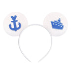 2026 Festival Party Cosplay Mouse Ears Headband 3.3" Ears Glitter Hairband For Boys Girls DIY Cartoon Hair Accessories