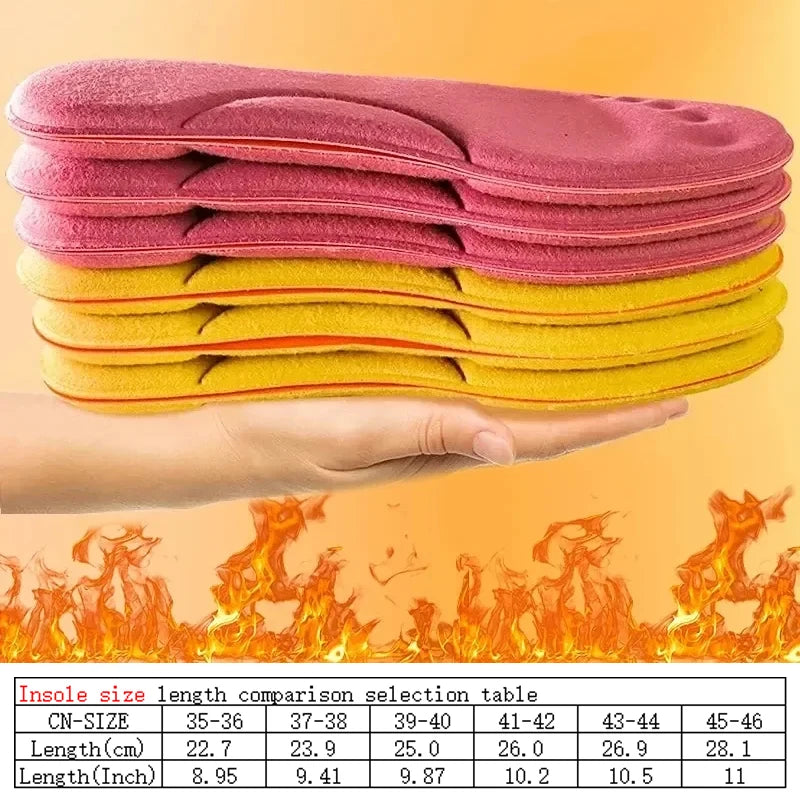 4D Massage Warm Pile Shoes Insoles Super Soft Latex Sports Insole for Feet Running Basket Shoe Sole Arch Support Orthopedic