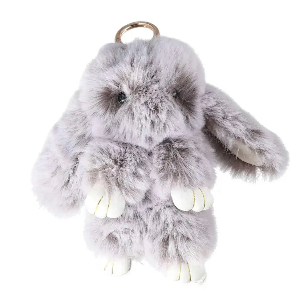 Pendant Plush Toy Bags Pendant Jewelry Ornament Fluffy Toy Doll Plush Bunny Keyring Plush Bunny Keychain Rabbit Fur Keychain