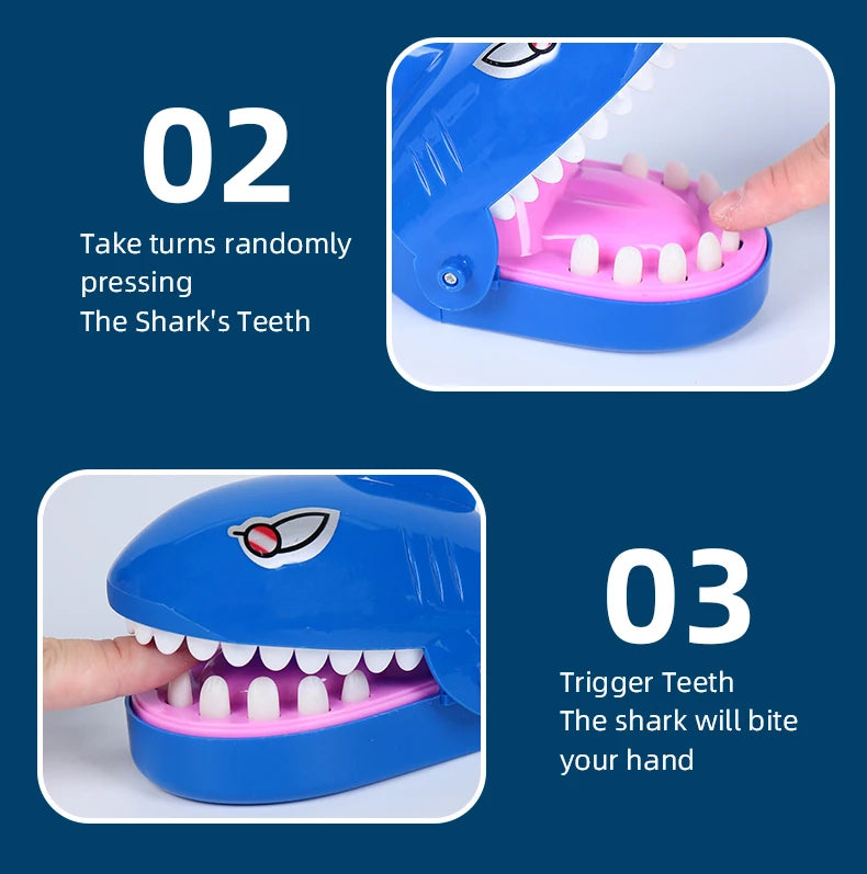Prank Pirate Bucket with Sword, Shark Attack Bucket, Finger-Biting Table Toy.