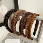 Women Synthetic Wig Twist Braided Hair Bands Fashion Braids Hair Accessories Women Bohemian Nature Headband Stretch for Party