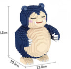 Pokemon Building Blocks Small Cartoon Mini Block Pikachu Charizard Eevee Mewtwo Anime Assemble Action Model Dolls Boys Toys