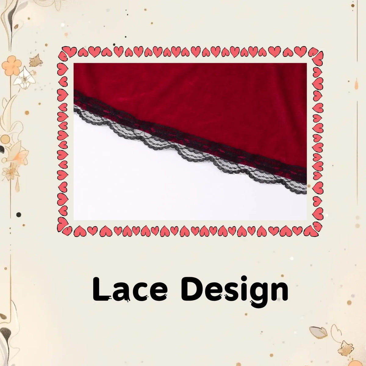 Red Velvet Black Lace Hooded Velvet Cape Ladies Cape Halloween Christmas Cosplay Party Fancy Cape