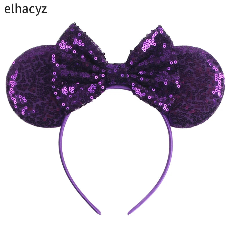 2026 Chic Embroidery Sequin Ears Headband Classical DOT Bow Hairband For Girls Women Party Head Wear Kids DIY Hair Accessories