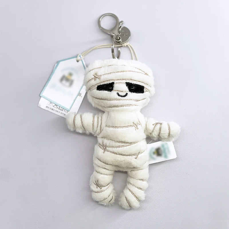 JC Golf ball plush keychain, grape keychain, jellyfish plush toy, hippopotamus, and plush elephant JC bag keychain