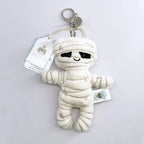 JC Golf ball plush keychain, grape keychain, jellyfish plush toy, hippopotamus, and plush elephant JC bag keychain