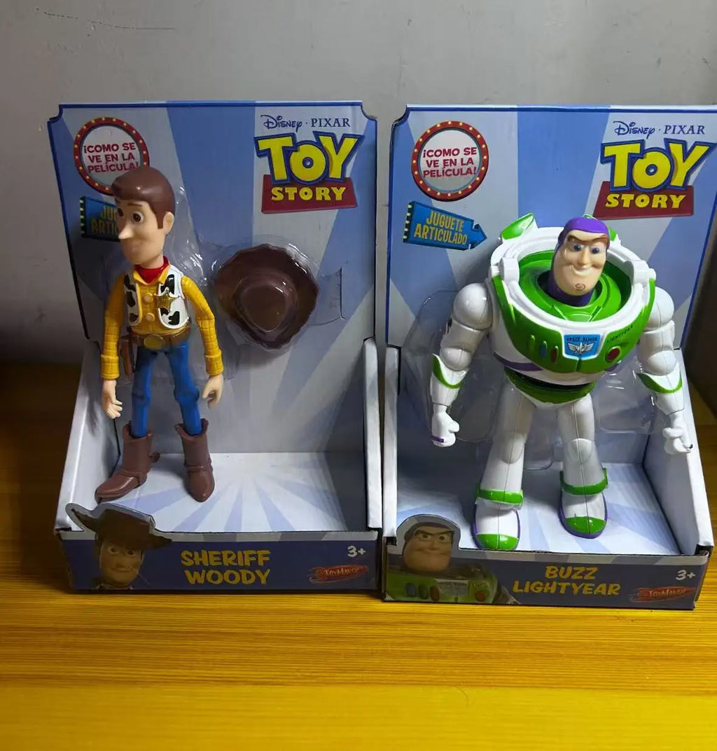 Cartoon Toy Story 3 Buzz Lightyear Woody Anime Figure Desktop Toy Model Ornament Children Doll Collectibles Surprise Holidaygift