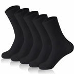 5/10/20 Pairs Neutral Solid Color Round Neck Socks Spring Summer Sweat Absorbing Breathable Comfortable All-season Sports Socks