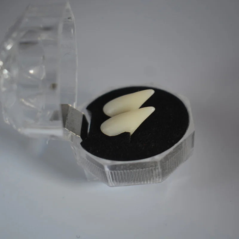 halloween party Fangs Decoration DIY Halloween Resin vampire teeth Props Horror 5g glue friends gifts Cosplay witch false fangs