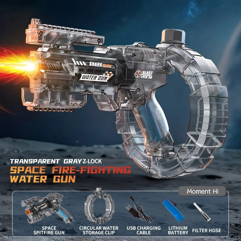 Electric Water Guns For Adults Powerful Squirt Automatic Water Suction Water Blasters Summer Outdoor Beach Toy For boys Kid Gift