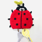 Cute Animal Doll Crochet Keychains For Keys Storage Funny Puppy Series Knitted Bag For Car Keys Holder Keyrings Custom Wholesale