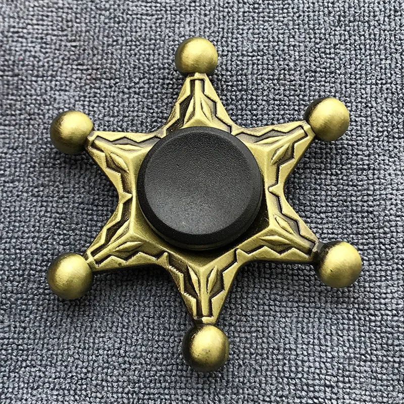 New Bronze Metal Alloy Fidget Spinner R188 Mute Bearing Hand Spinner Fingertip Gyro Stress Relief Toys Gifts