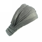 New Summer Women Solid Cotton Headband Elastic Wide Soft Girls Sports Yoga Knotted Headband Running Sweatband For Tennis Gym