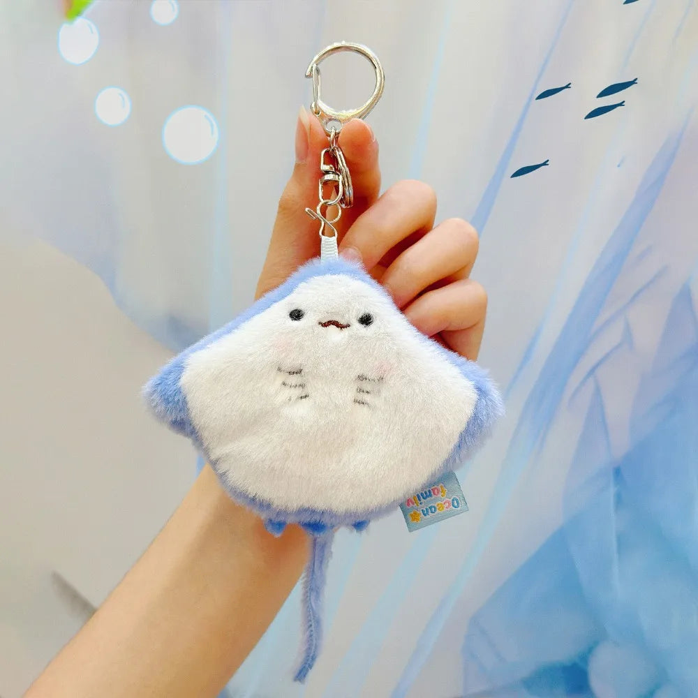 Plush Key Chains Bag Hanging Pendant Car Key Ring Mini Rabbit Hair Bow Bag Strap Cute Bunny Couple Keychain