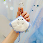 Plush Key Chains Bag Hanging Pendant Car Key Ring Mini Rabbit Hair Bow Bag Strap Cute Bunny Couple Keychain
