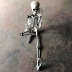Halloween Decorative Skull Sculpture Movable/Posable Joints Human Skeleton Figure Full Size for Yard Garden Patio Haunted House