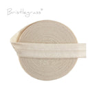 BRISTLEGRASS 2 5 10 Yard 5/8" 15mm Solid FOE Shiny Fold Over Elastic Spandex Satin Band Hair Tie Headband Dress Sewing Lace Trim