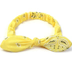 New Boho Women Soft Solid Print Headbands Vintage Cross Knot Elastic Hairbands Turban Bandanas Girls Hair Bands Hair Accessories