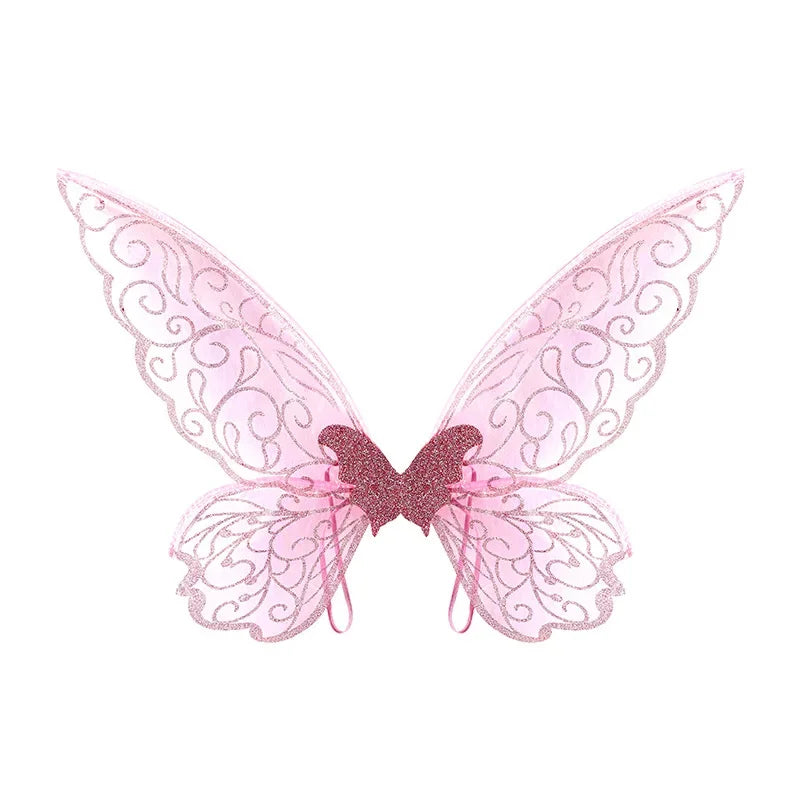 1PC Adults Fairy Wings Girls Sparkling Angel Wings Butterfly Costume Wings Halloween Costume Dress up Party Favor Christmas Gift