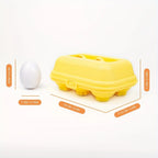 6/12pcs Color and Shape Matching Toys, Simulated Egg Shapes with Storage Box - Geometric Shape & Color Learning Toy Set for Kids